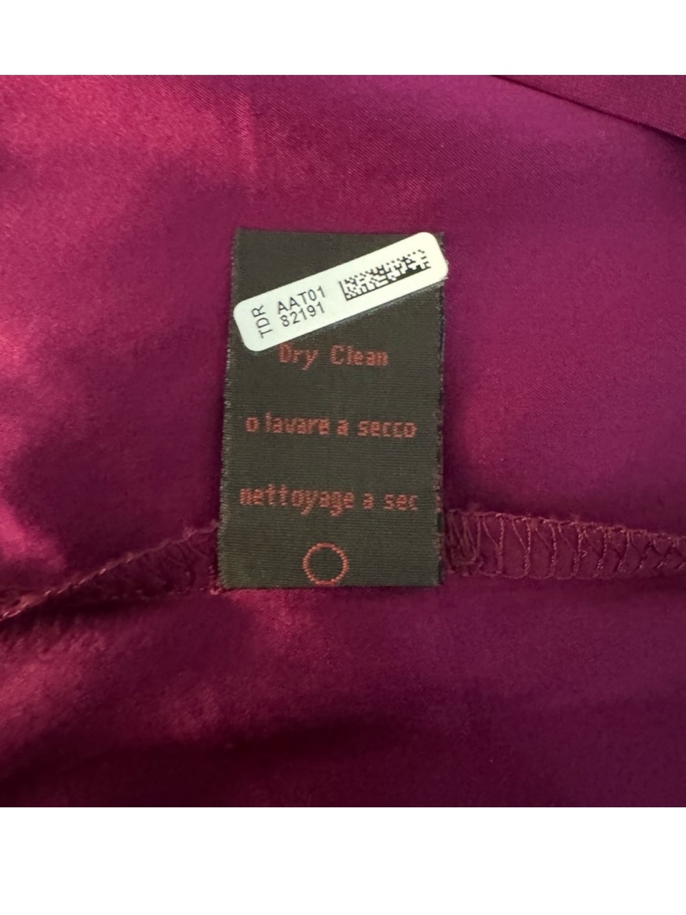 A Common Thread Silk Blend Pleated Dress Magenta Purple Size M - Picture 12 of 14